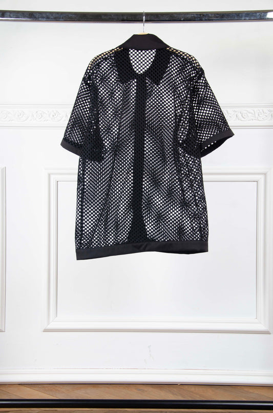 Mesh Short Sleeve Shirt - L