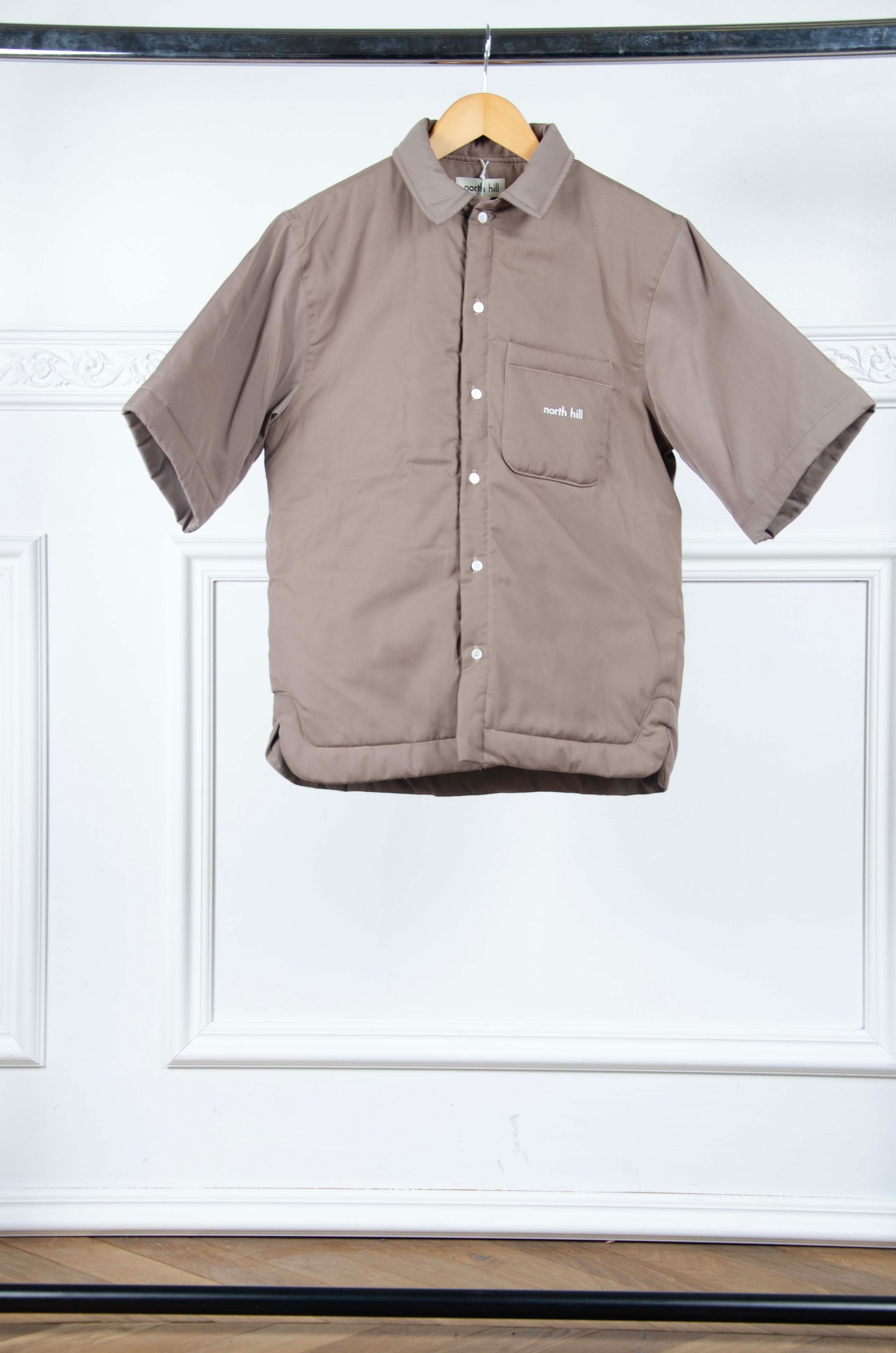Brown Padded Shirt - M