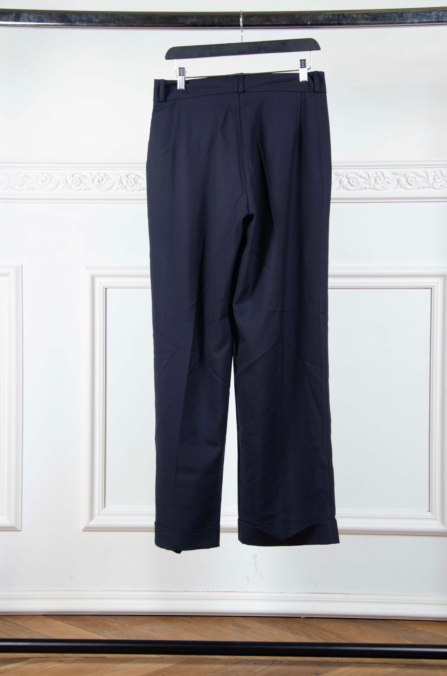 Navy Wool Pants - L