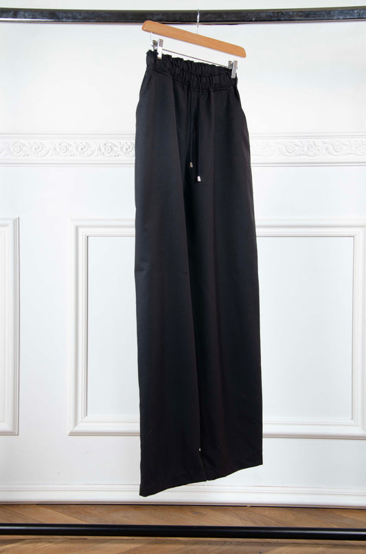 Black Ornano Loose Pants - L