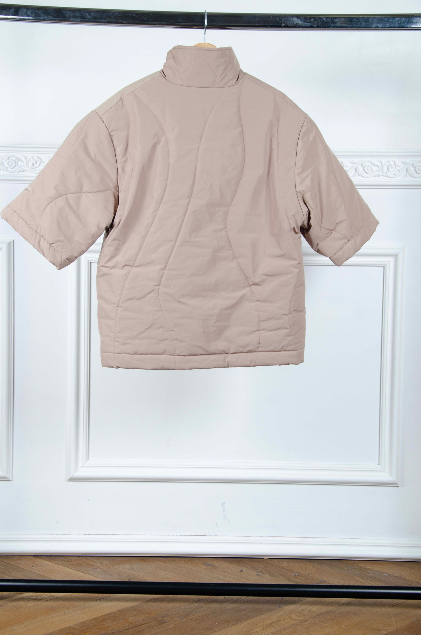 Asymetrical Padded Zip Shirt - M
