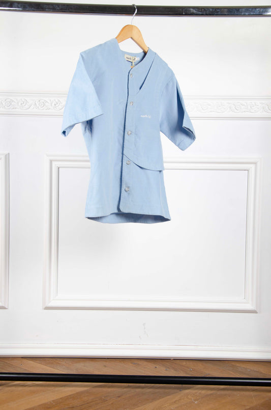 Corduroy Blue Shirt - XS