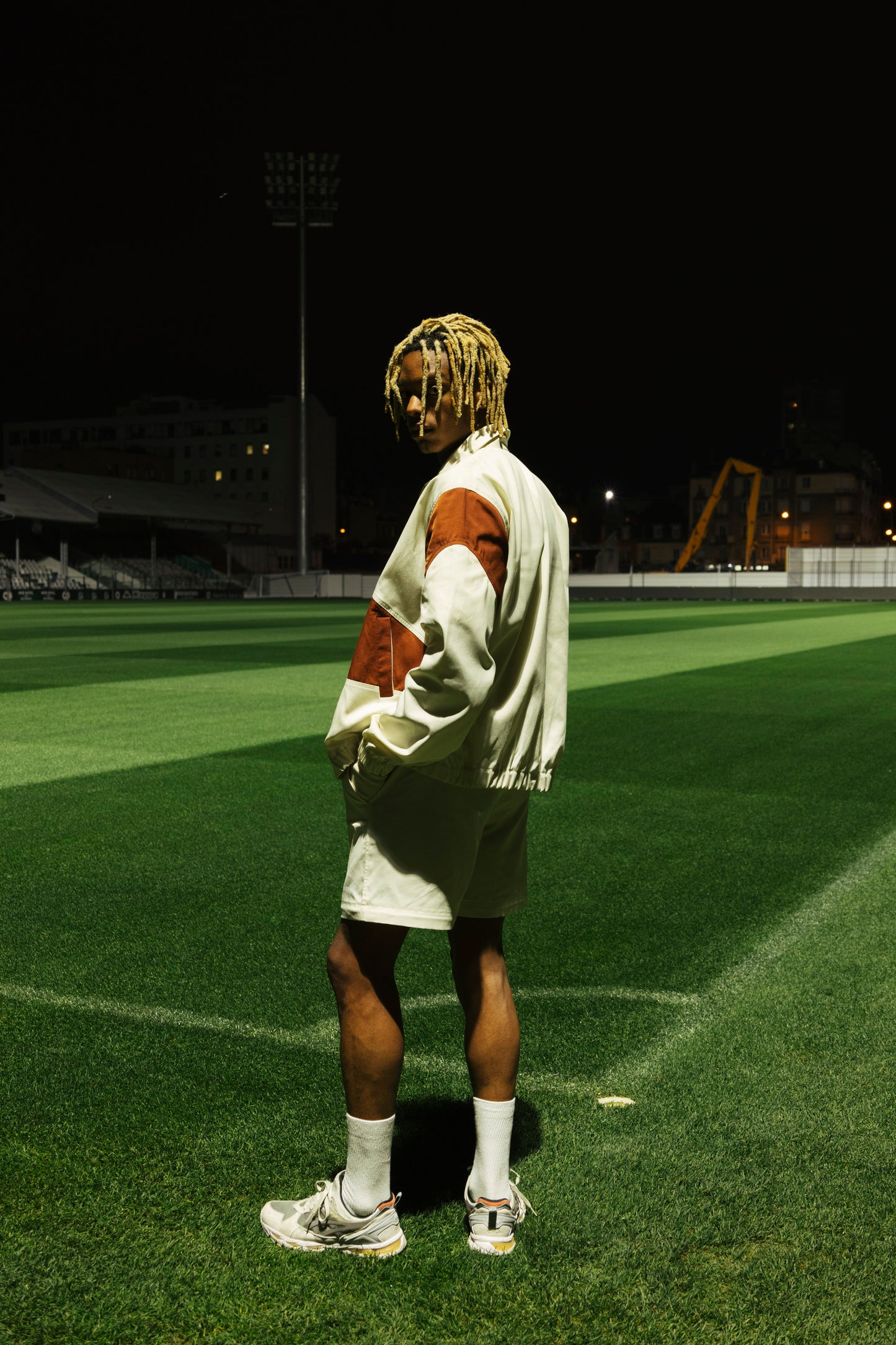 Red Star FC x north hill Beige Track Pant